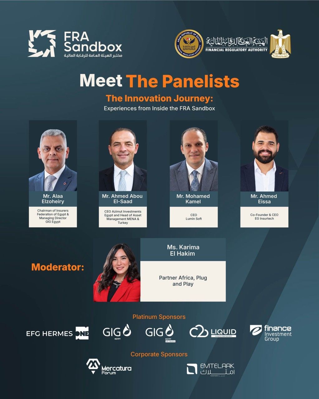 FRA Sandbox Annual Event is here | In this panel, we’ll hear from leading voices across Egypt’s financial and technology ecosystem